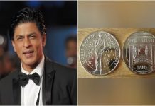 پیرس: شاہ رخ خان کیلئے منفرد اعزاز ، تصویر والا سونے کا سکہ جاری